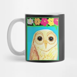 Flower Power Owl Mug